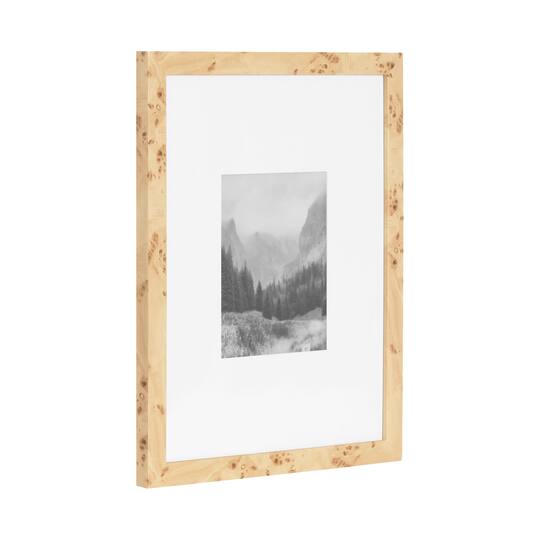 Kate and Laurel 16" x 20" Natural Brown Burlock Picture Frames with 8" x 10" Mat, 2ct.
